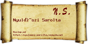 Nyulászi Sarolta névjegykártya